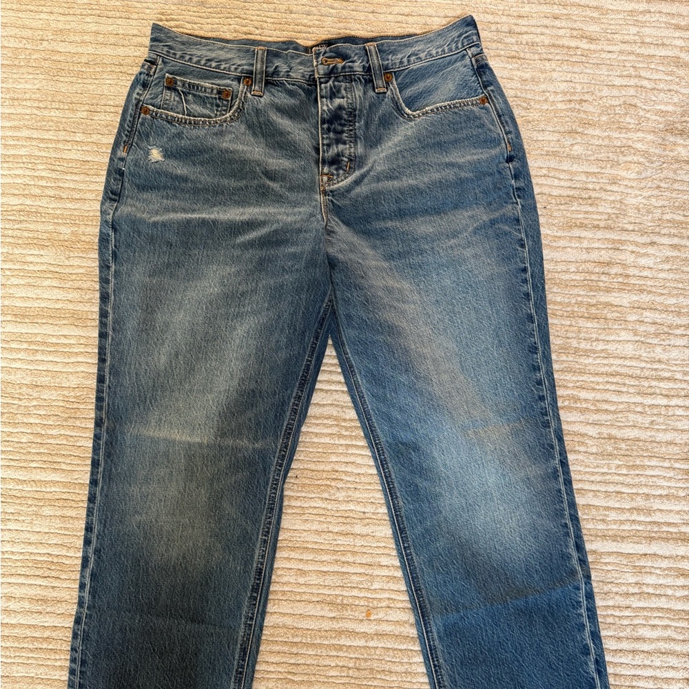 J Crew Factory High Rise Straight Jeans NWOT